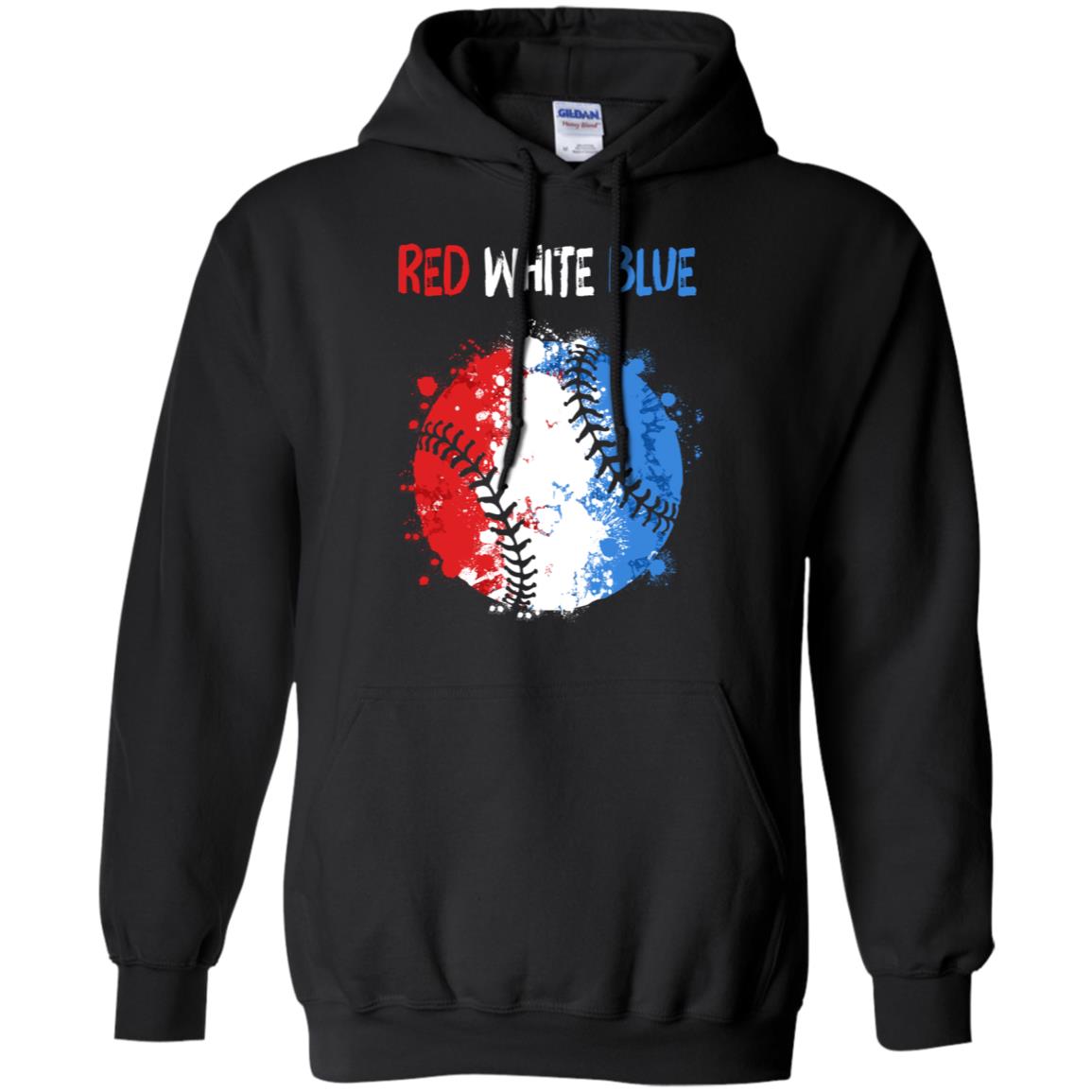 4Th Of July Red White Blue Baseball Lovers Patriotic T-Shirt & Hoodie | Teecentury.com