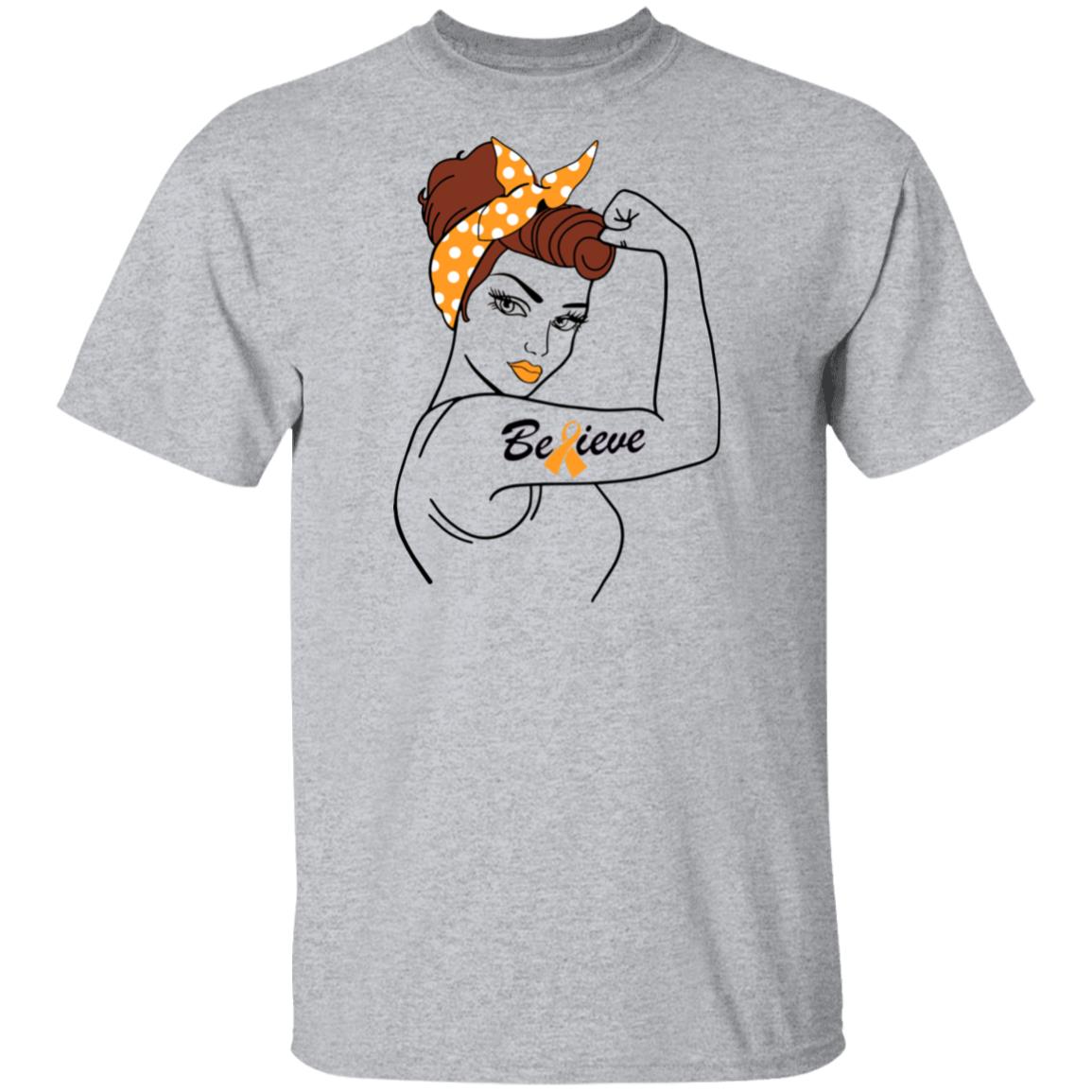 Support MS Leukemia Awareness Warrior Believe T-Shirt & Hoodie | Teecentury.com