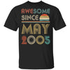 Awesome Since May 2005 Vintage 17th Birthday Gifts T-Shirt & Hoodie | Teecentury.com