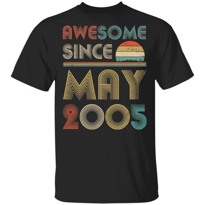 Awesome Since May 2005 Vintage 17th Birthday Gifts T-Shirt & Hoodie | Teecentury.com