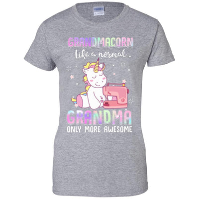 Grandmacorn Like A Normal Grandma Sewing Unicorn Gift T-Shirt & Hoodie | Teecentury.com