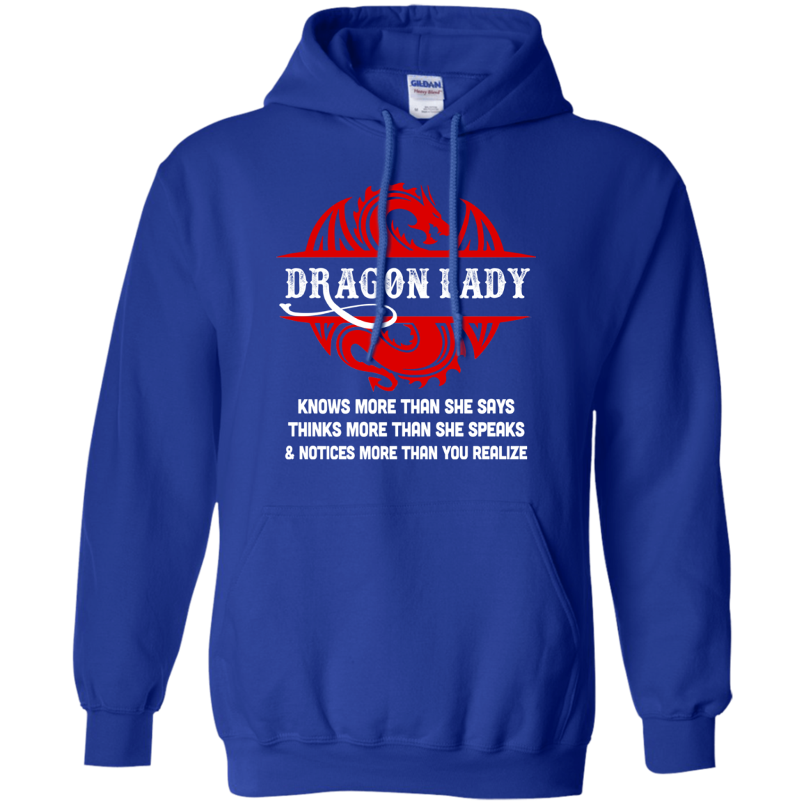 Dragon Lady Knows More Than She Says Thinks Speaks Notices T-Shirt & Hoodie | Teecentury.com
