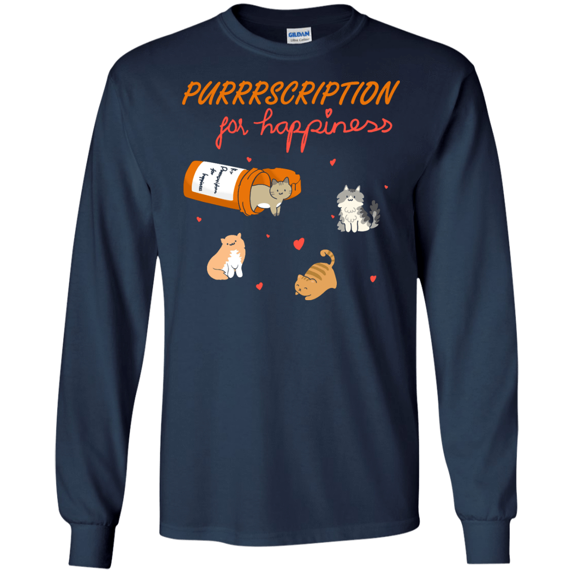 Purrrscription For Happiness T-Shirt & Hoodie | Teecentury.com
