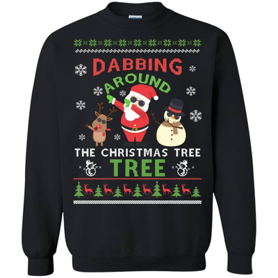 Dabbing Around The Christmas Tree Ugly Sweater T-Shirt & Hoodie | Teecentury.com