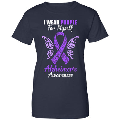 I Wear Purple For Myself Alzheimer's Awareness Gift T-Shirt & Hoodie | Teecentury.com