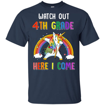 4th Grade Here I Come Unicorn Back To School Youth Youth Shirt | Teecentury.com