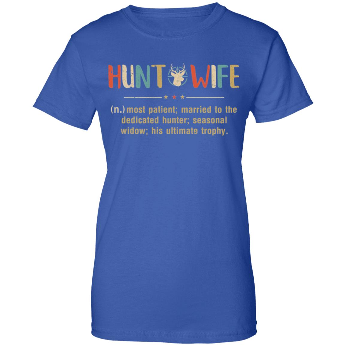 Vintage Funny Hunting Husband Hunt Wife Most Patient Married T-Shirt & Hoodie | Teecentury.com
