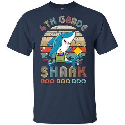 4th Grade Shark Doo Doo Doo Funny Back To School T-Shirt & Hoodie | Teecentury.com