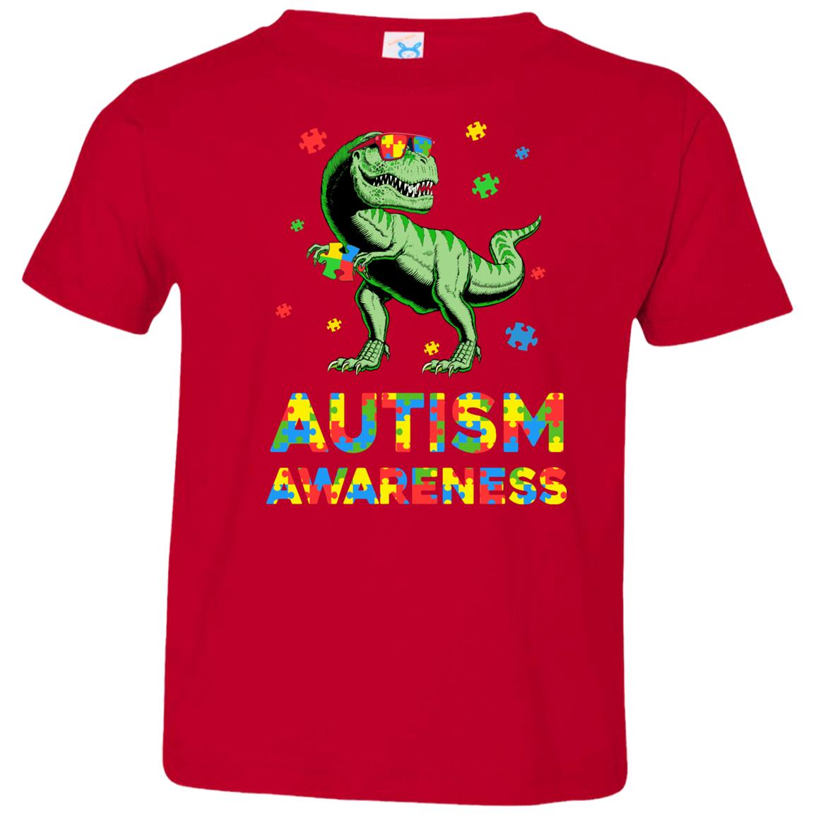 Dinosaur Puzzle Autism Awareness For Boys Girls Youth Youth Shirt | Teecentury.com