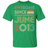 Awesome Since June 2013 Vintage 9th Birthday Gifts Youth Youth Shirt | Teecentury.com