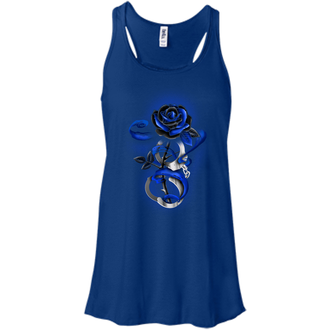 Rose tattoo Police Thin Blue Line T-Shirt & Hoodie | Teecentury.com