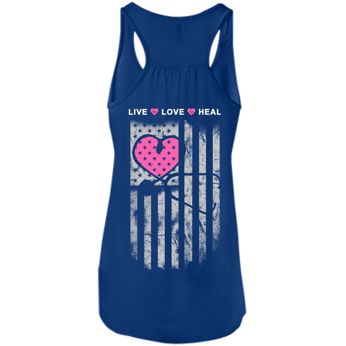 Nurse Heart Flag American Live Love Heal T-Shirt & Hoodie | Teecentury.com
