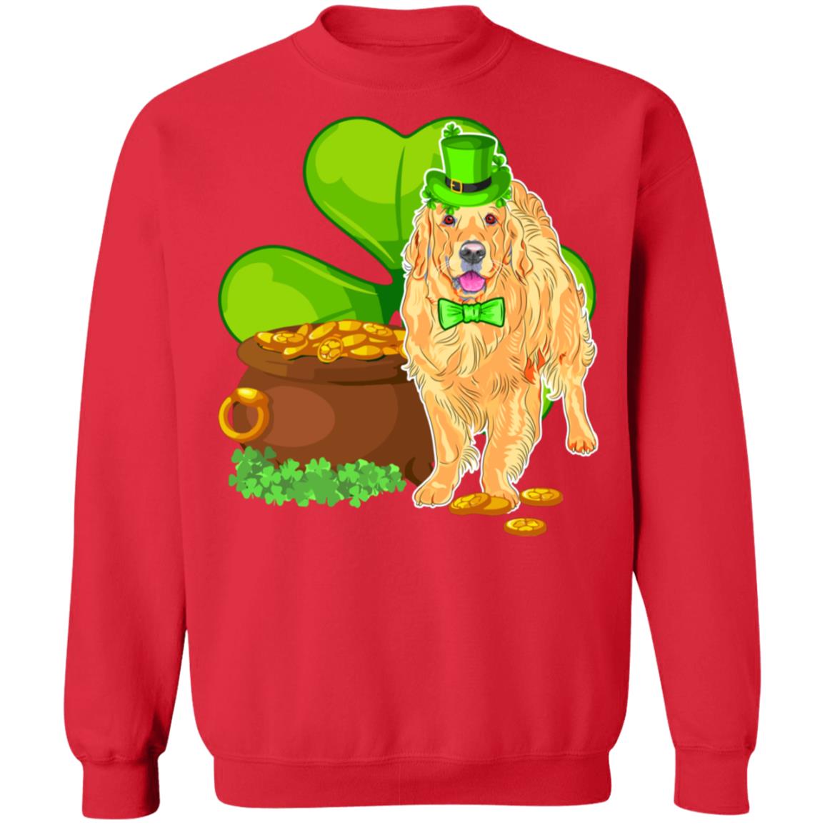 Golden Retriever Christmas Tree Santa Funny Dog Lover Gift T-Shirt