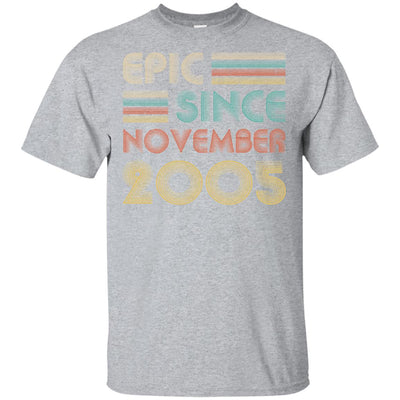 Epic Since November 2005 17th Birthday Gift 17 Yrs Old T-Shirt & Hoodie | Teecentury.com