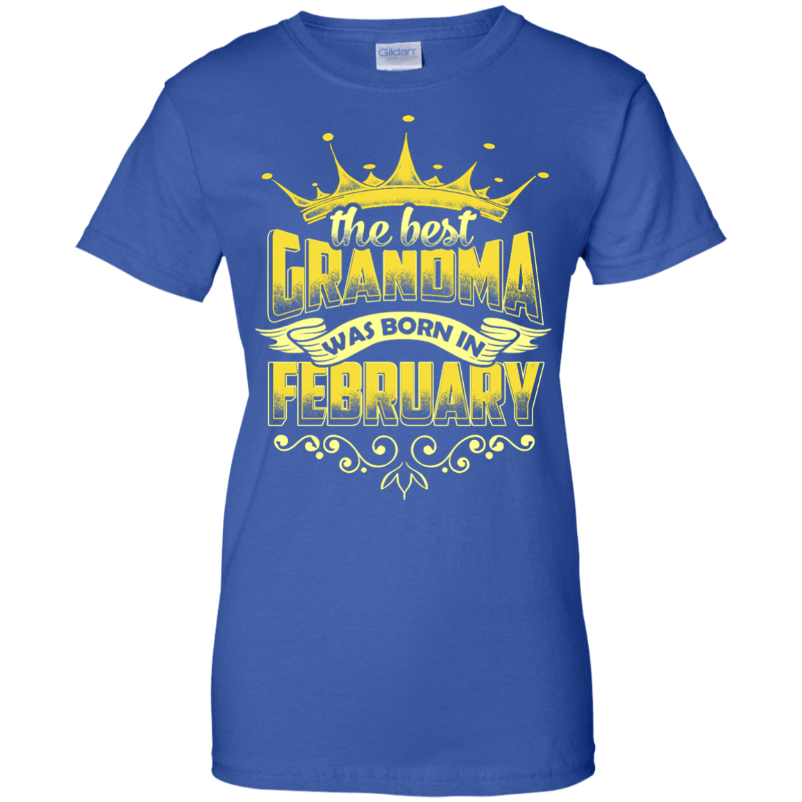 The Best Grandma Was Born In February T-Shirt & Hoodie | Teecentury.com