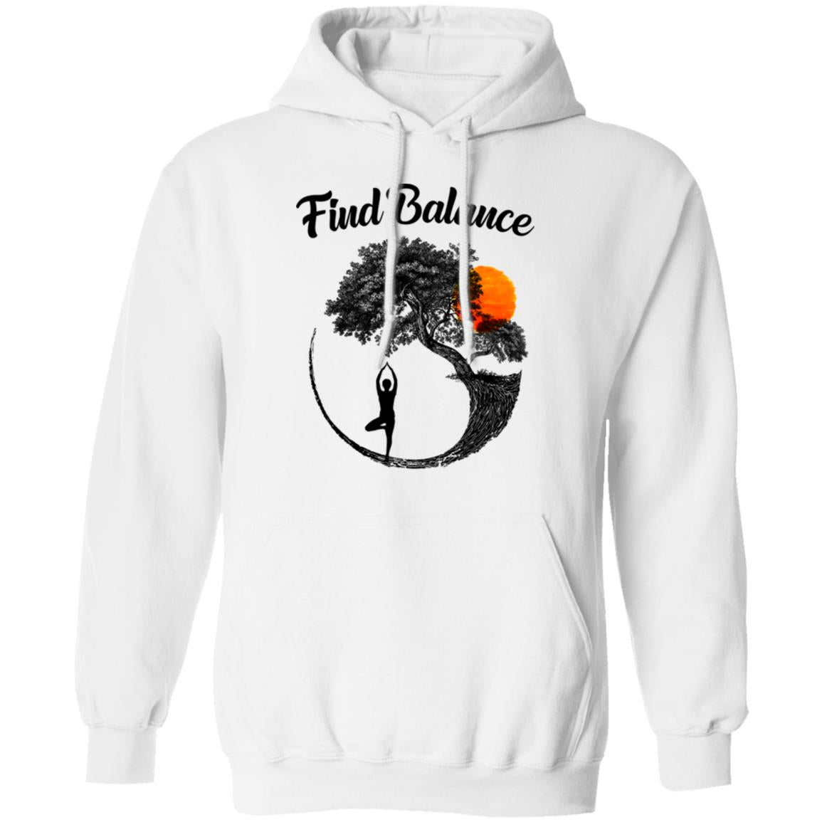 Find Balance Yin Yang Tree Yoga Lover Gift T-Shirt & Tank Top | Teecentury.com
