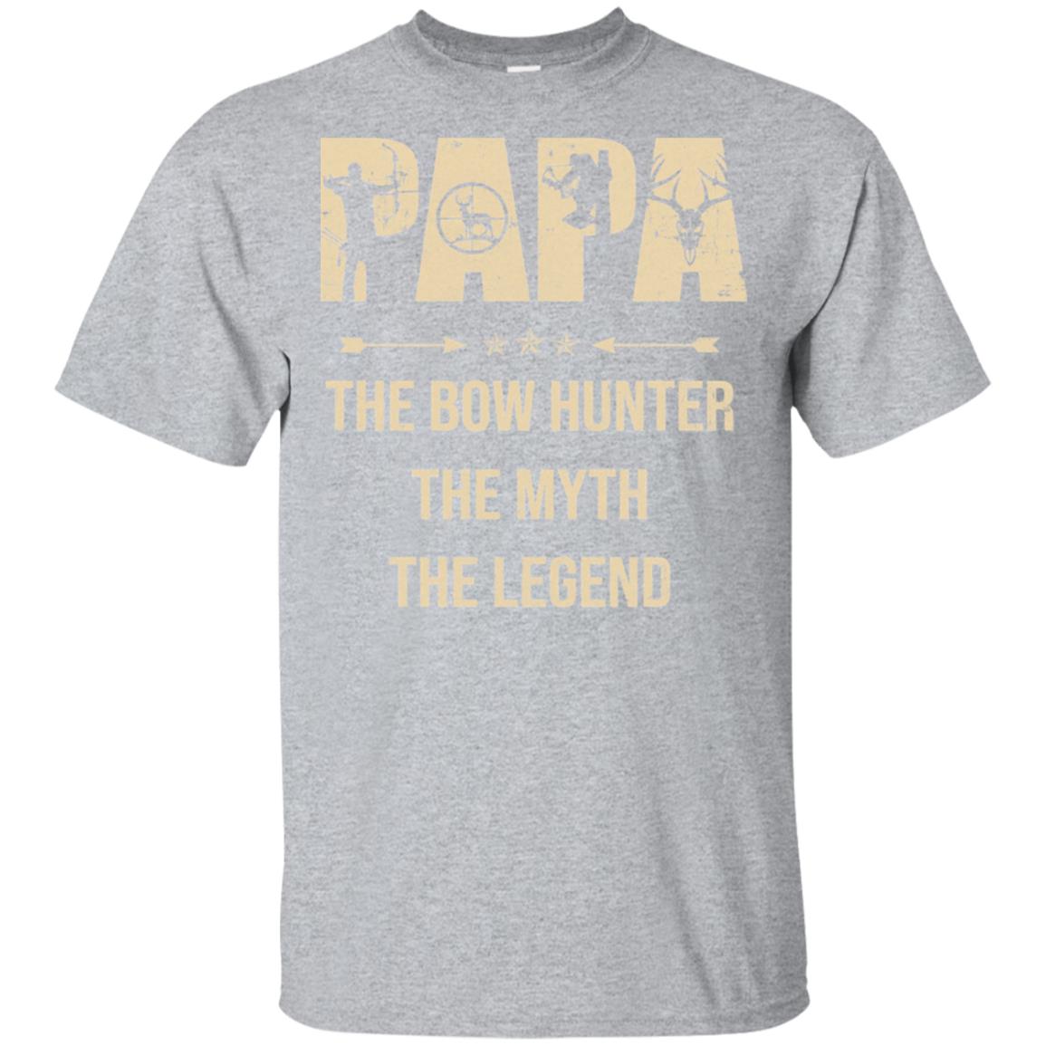 Papa The Bow Hunter The Myth The Legend Funny Hunting T-Shirt & Hoodie | Teecentury.com