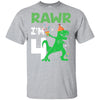 Rawr I'm 4 Birthday Gifts 2018 Dinosaur For Boys Youth Youth Shirt | Teecentury.com