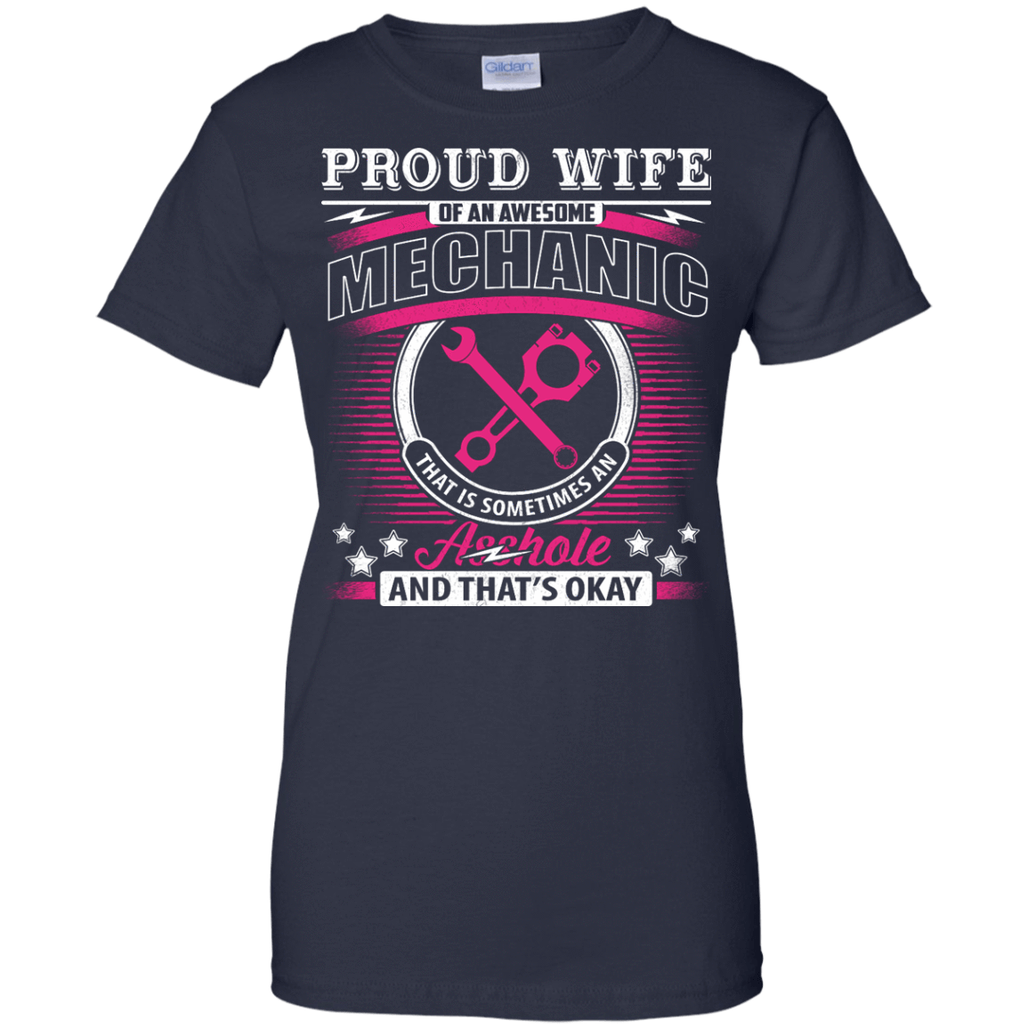 Proud Wife Of An Awesome Mechanic T-Shirt & Hoodie | Teecentury.com