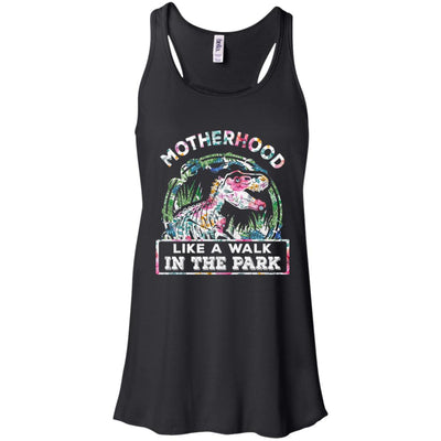 Motherhood Is A Walk In The Park Funny Dinosaur T-Rex T-Shirt & Tank Top | Teecentury.com