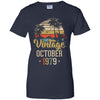 Retro Classic Vintage October 1979 43th Birthday Gift T-Shirt & Hoodie | Teecentury.com