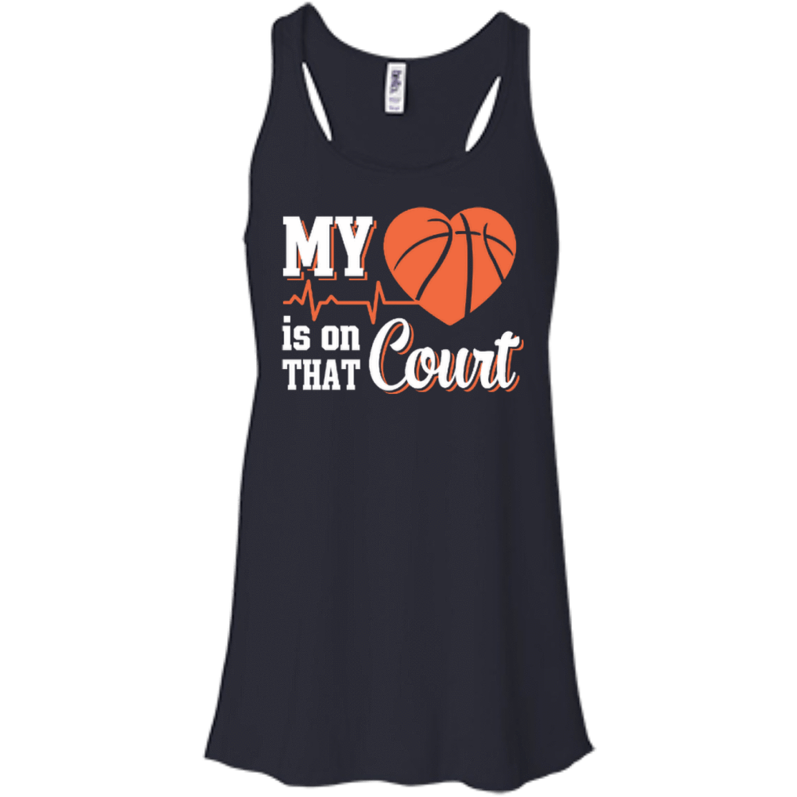 My Heart Is On That Court Basketball T-Shirt & Hoodie | Teecentury.com