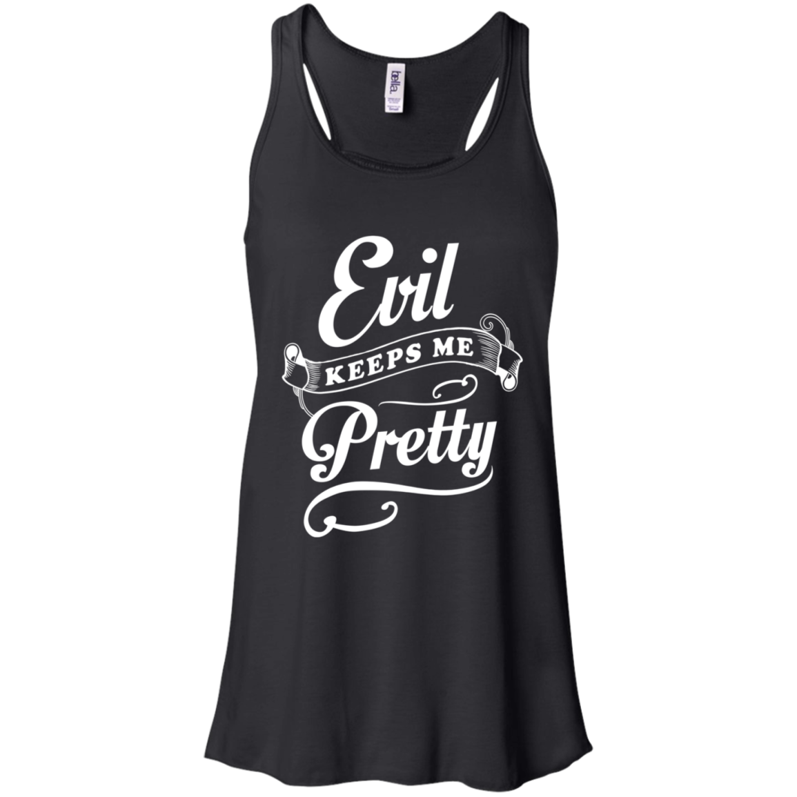 Evil Keeps Me Pretty T-Shirt & Tank Top | Teecentury.com