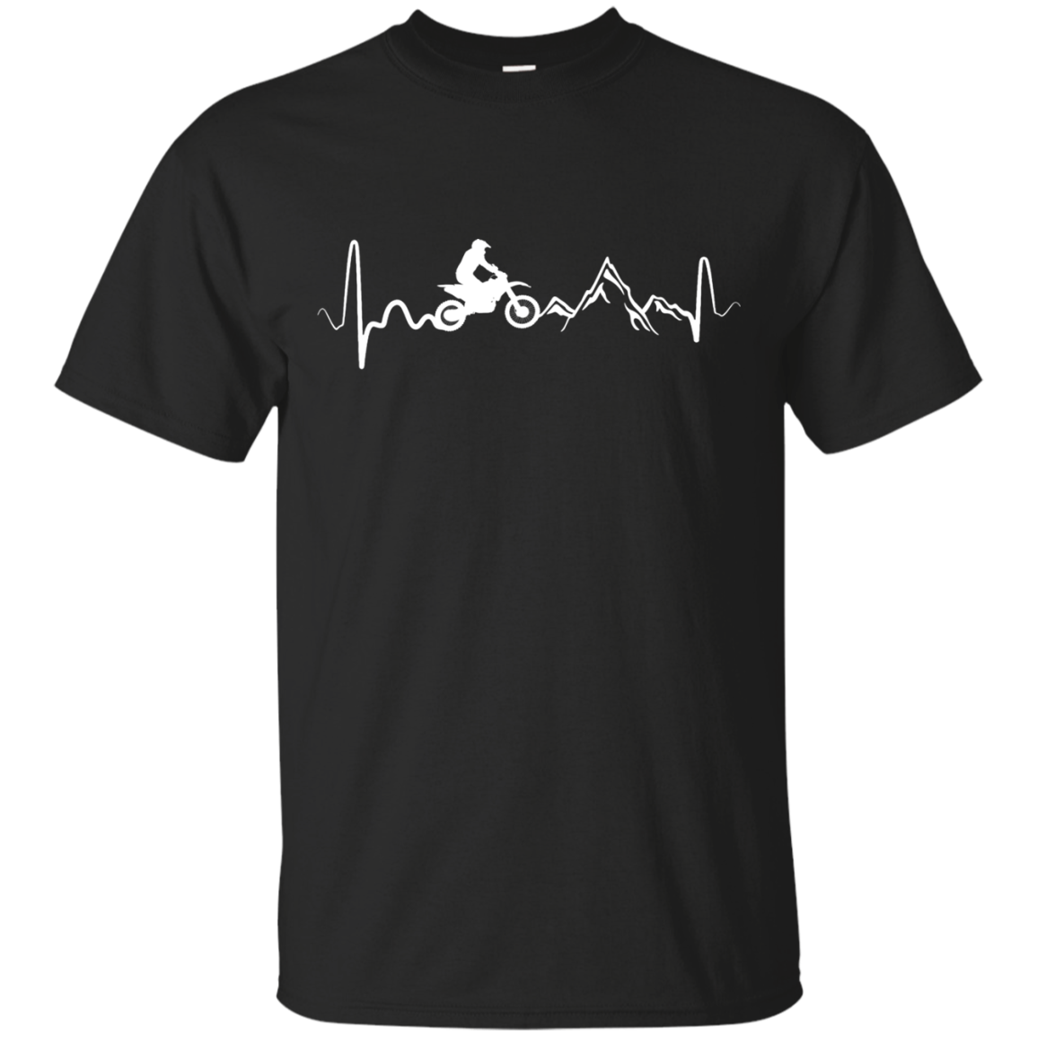 Mountain Dirt Bike Motocross Heartbeat T-Shirt & Hoodie | Teecentury.com