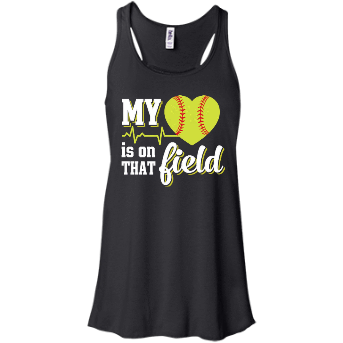 My Heart Is On That Field Softball T-Shirt & Hoodie | Teecentury.com