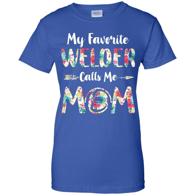 Floral My Favorite Welder Calls Me Mom Mothers Day Gift T-Shirt & Hoodie | Teecentury.com
