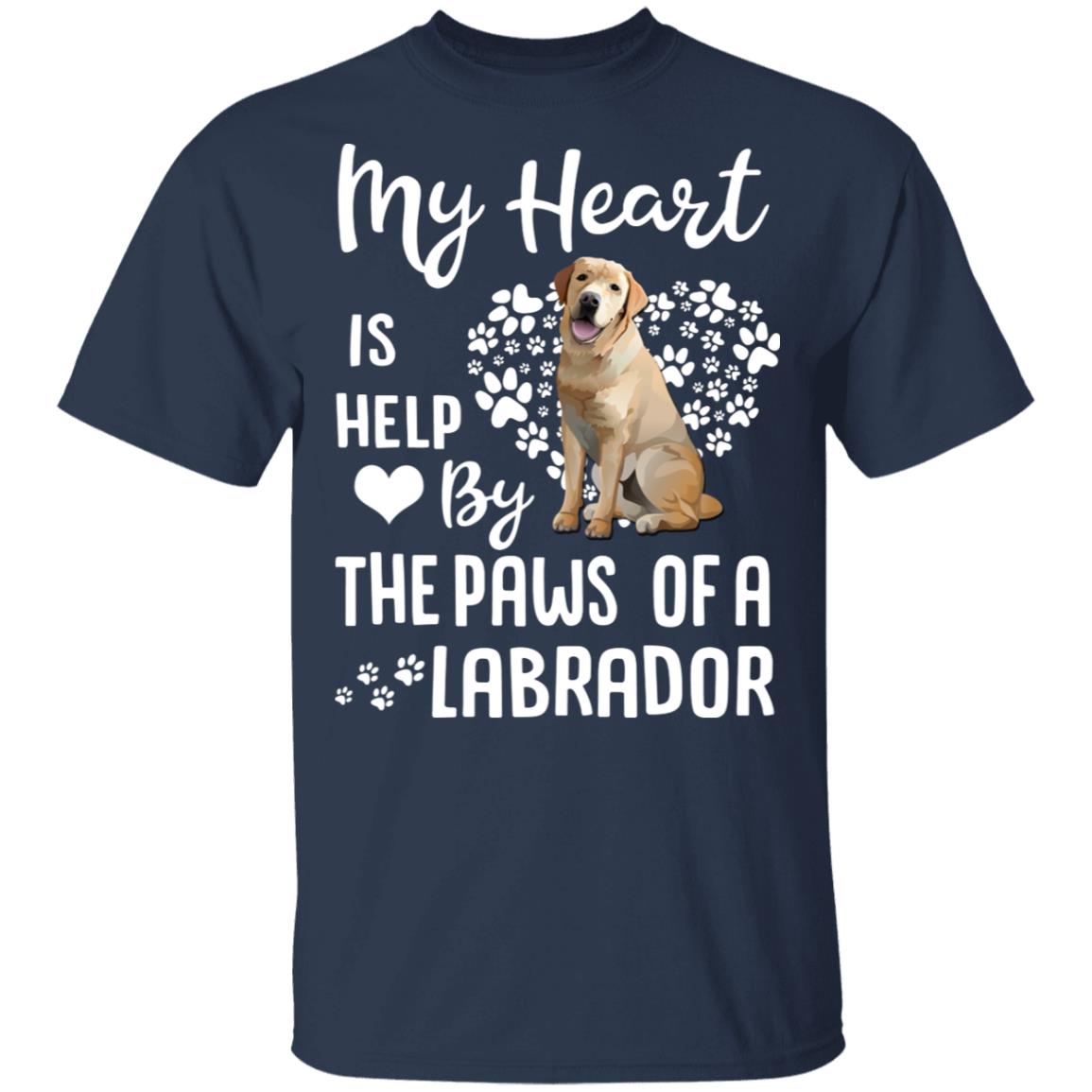 My Heart Is Held By The Paws Of A Labrador Lover T-Shirt & Hoodie | Teecentury.com