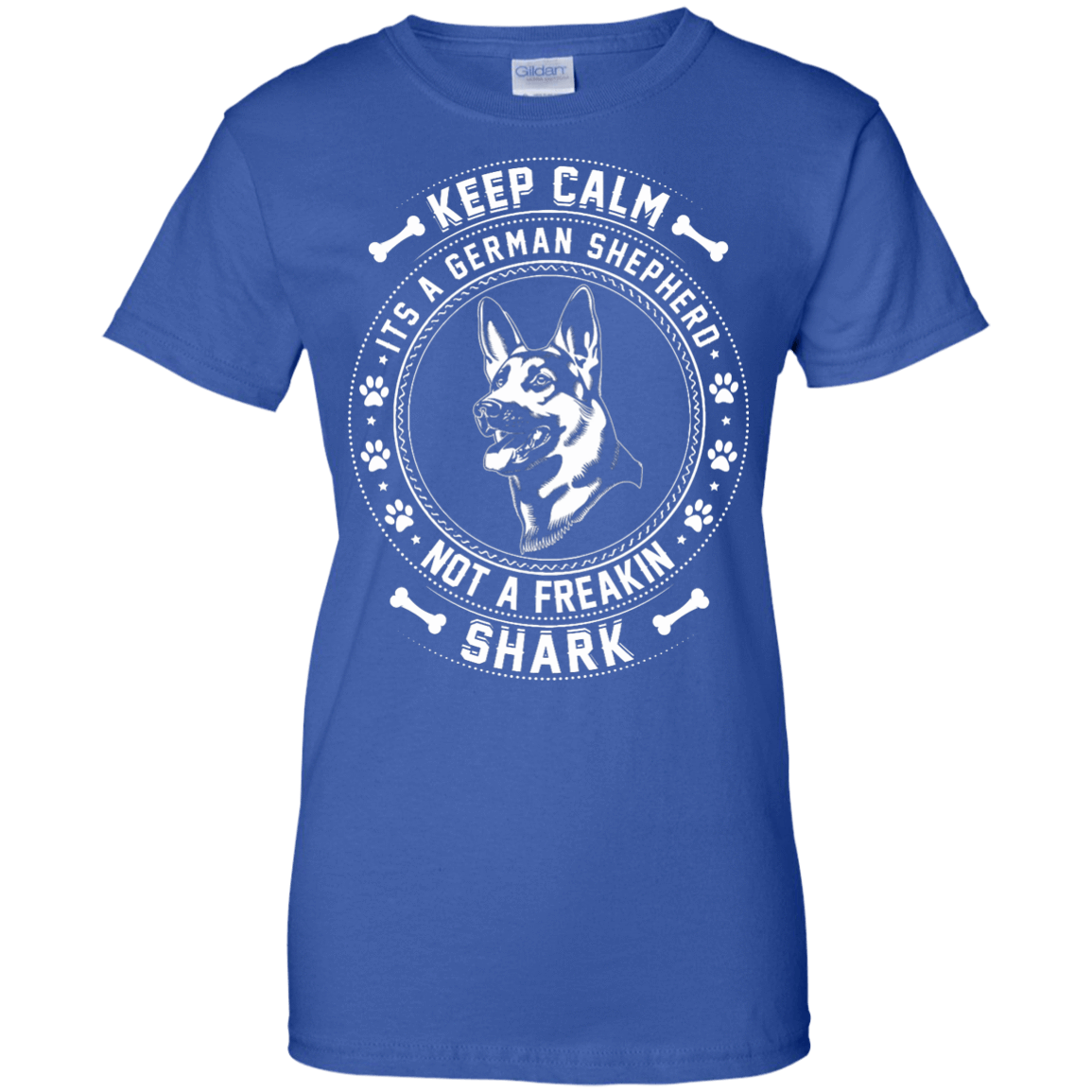 Keep Calm It's A German Shepherd Not A Freaking Shark T-Shirt & Hoodie | Teecentury.com