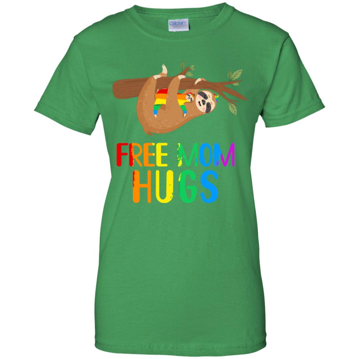 Free Mom Hugs Sloth Rainbow Heart LGBT Pride Month T-Shirt & Hoodie | Teecentury.com