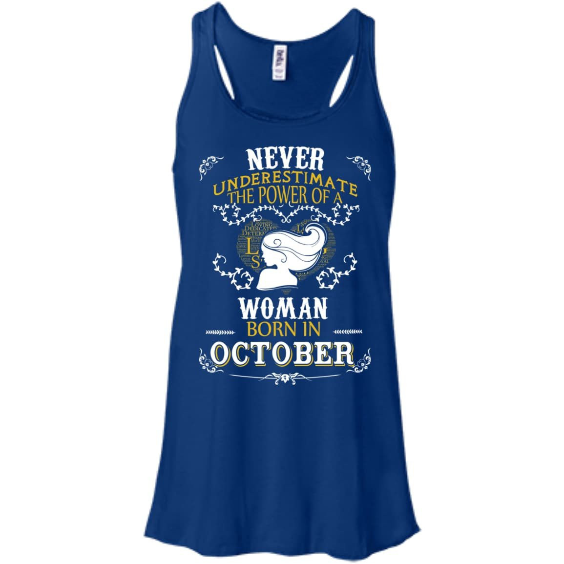 Never Underestimate The Power of A Woman Born in October T-Shirt & Hoodie | Teecentury.com