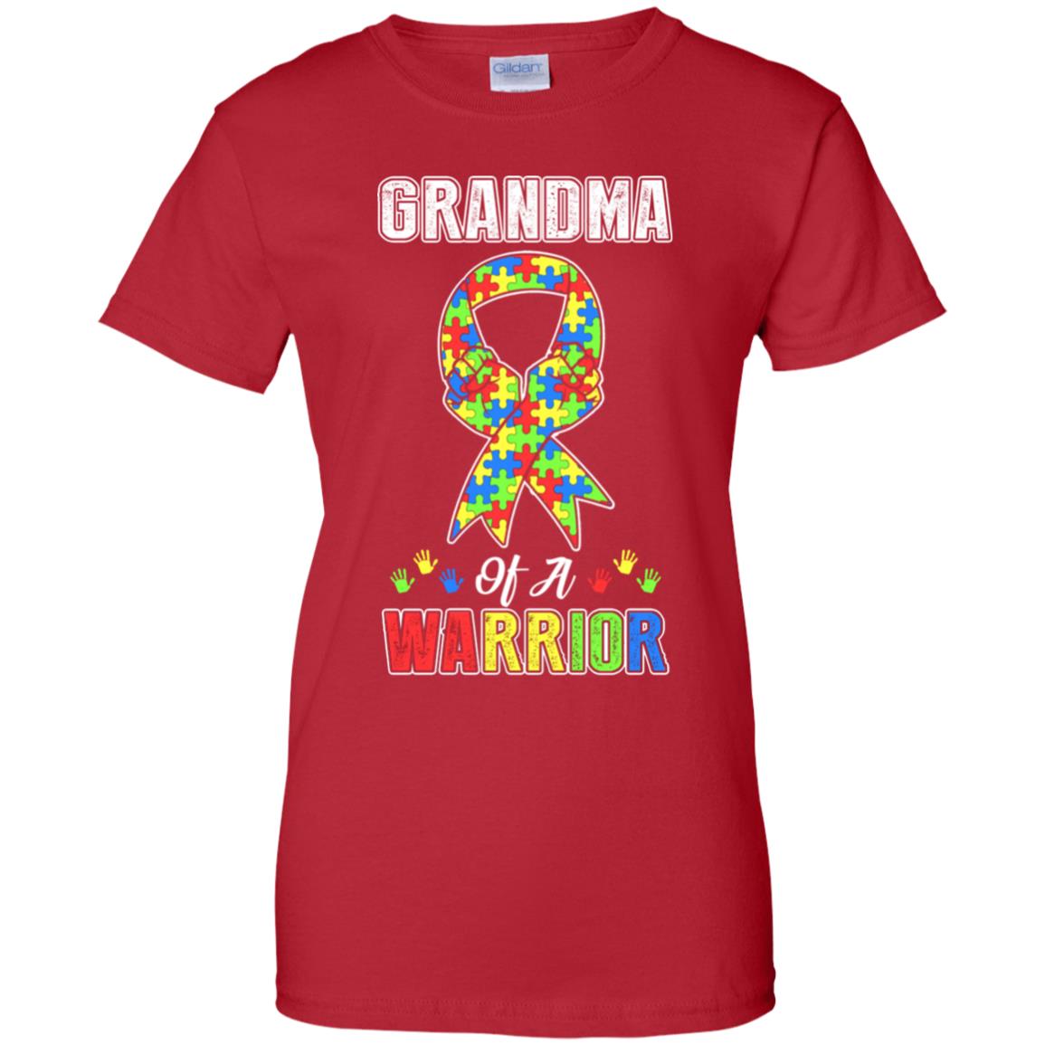 Grandma Of A Warrior Support Autism Awareness Gift T-Shirt & Hoodie | Teecentury.com