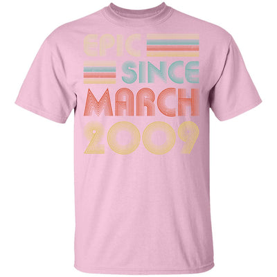 Epic Since March 2009 Vintage 13th Birthday Gifts Youth Youth Shirt | Teecentury.com