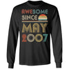 Awesome Since May 2007 Vintage 15th Birthday Gifts T-Shirt & Hoodie | Teecentury.com