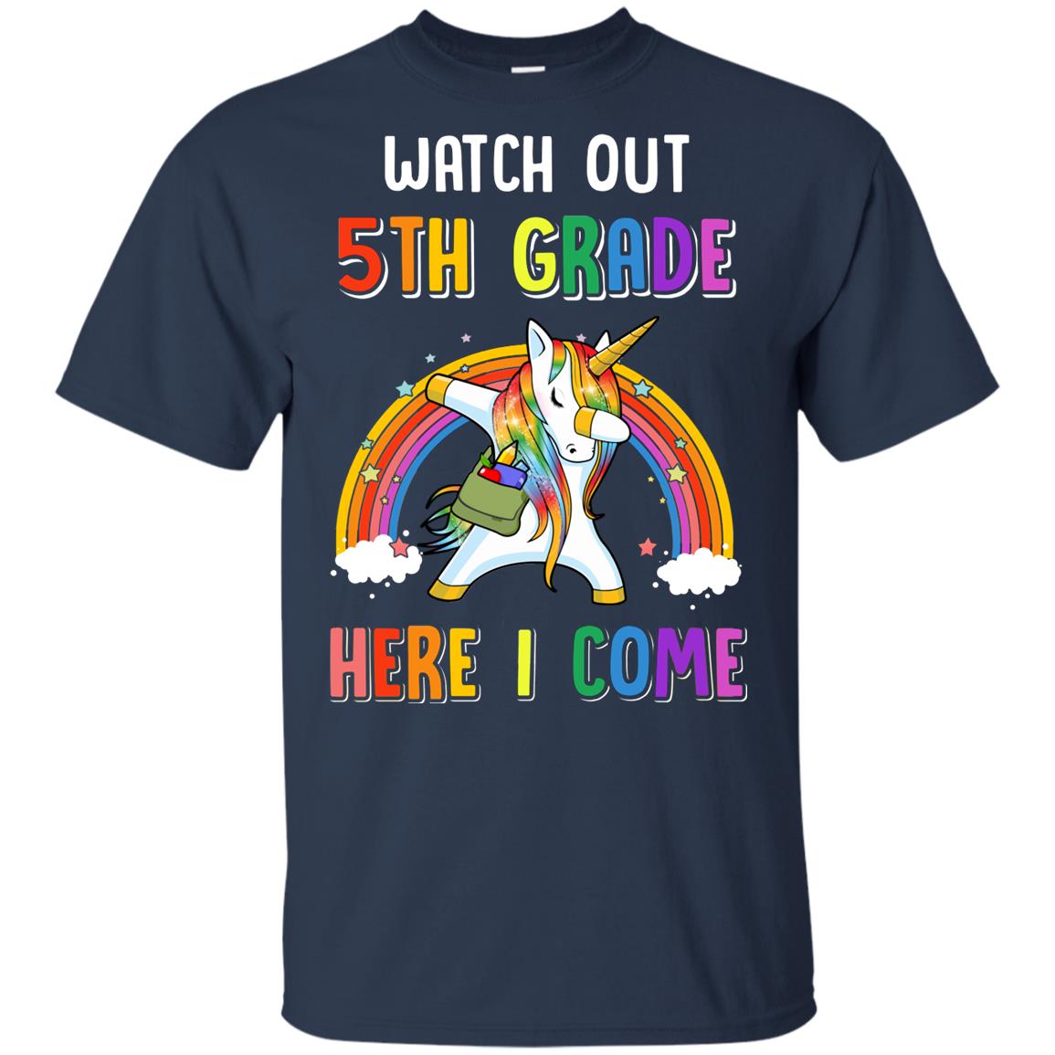 5th Grade Here I Come Unicorn Back To School Youth Youth Shirt | Teecentury.com
