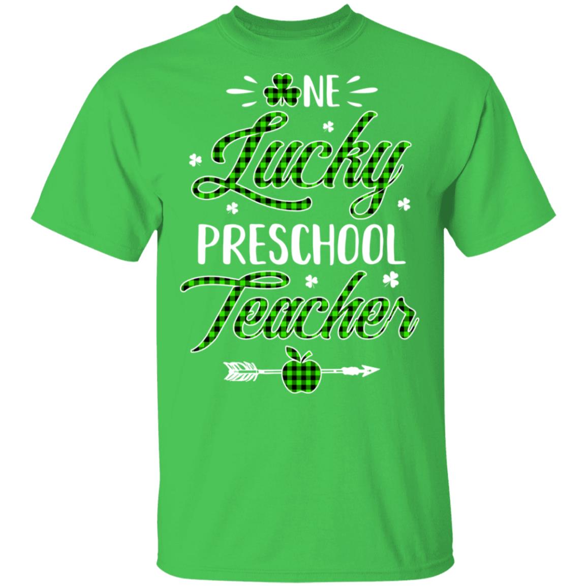 One Lucky Preschool Teacher St Patricks Day Irish Gift T-Shirt & Hoodie | Teecentury.com