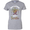 Hippie Skip A Straw Save A Turtle T-Shirt & Tank Top | Teecentury.com