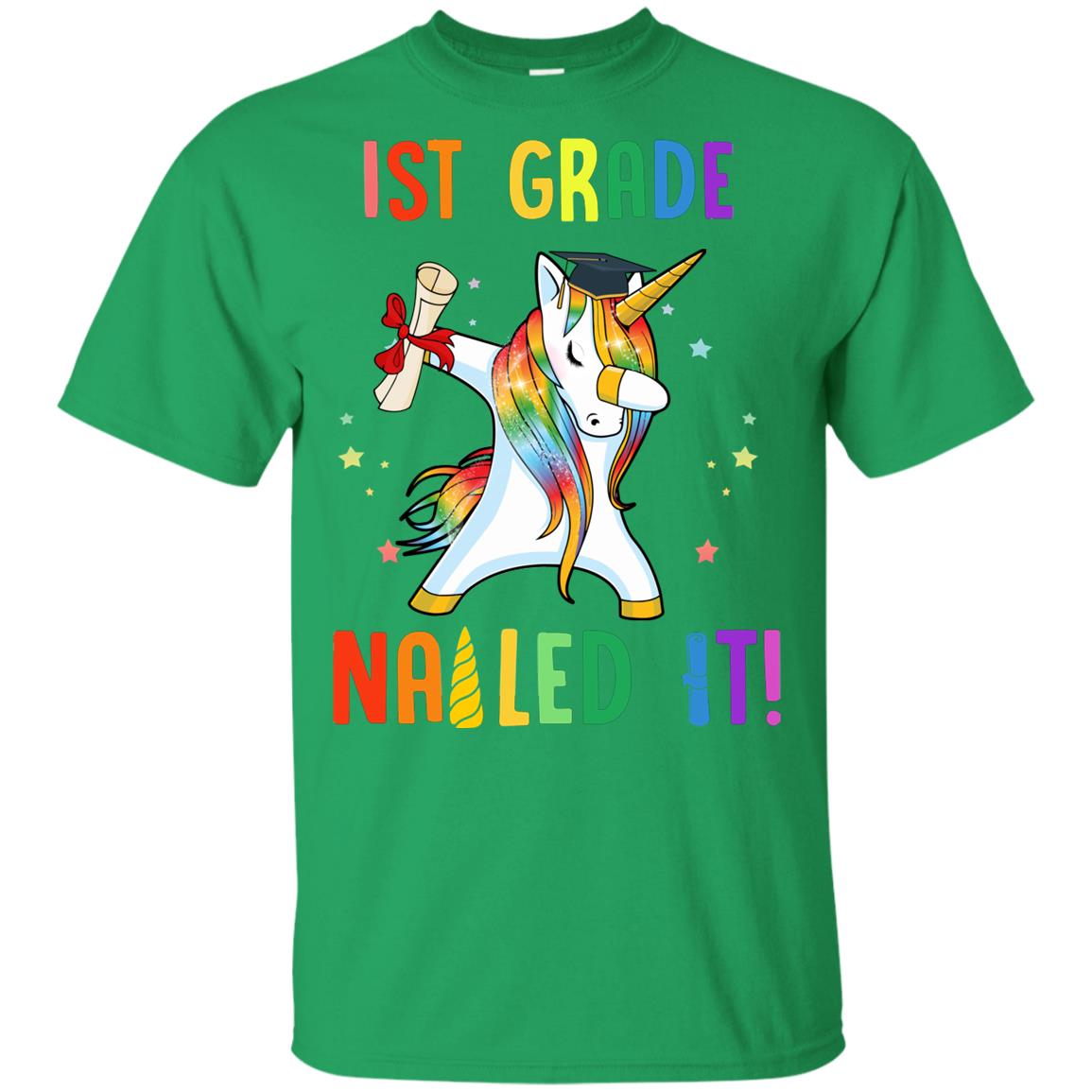 Dabbing 1st Grade Unicorn Nailed It Graduation Class Of 2022 Youth Youth Shirt | Teecentury.com