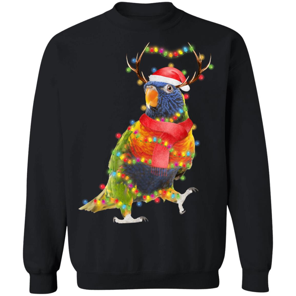 Cockatoo Parrot Bird Reindeer Christmas Light Ornament T-Shirt & Sweatshirt | Teecentury.com