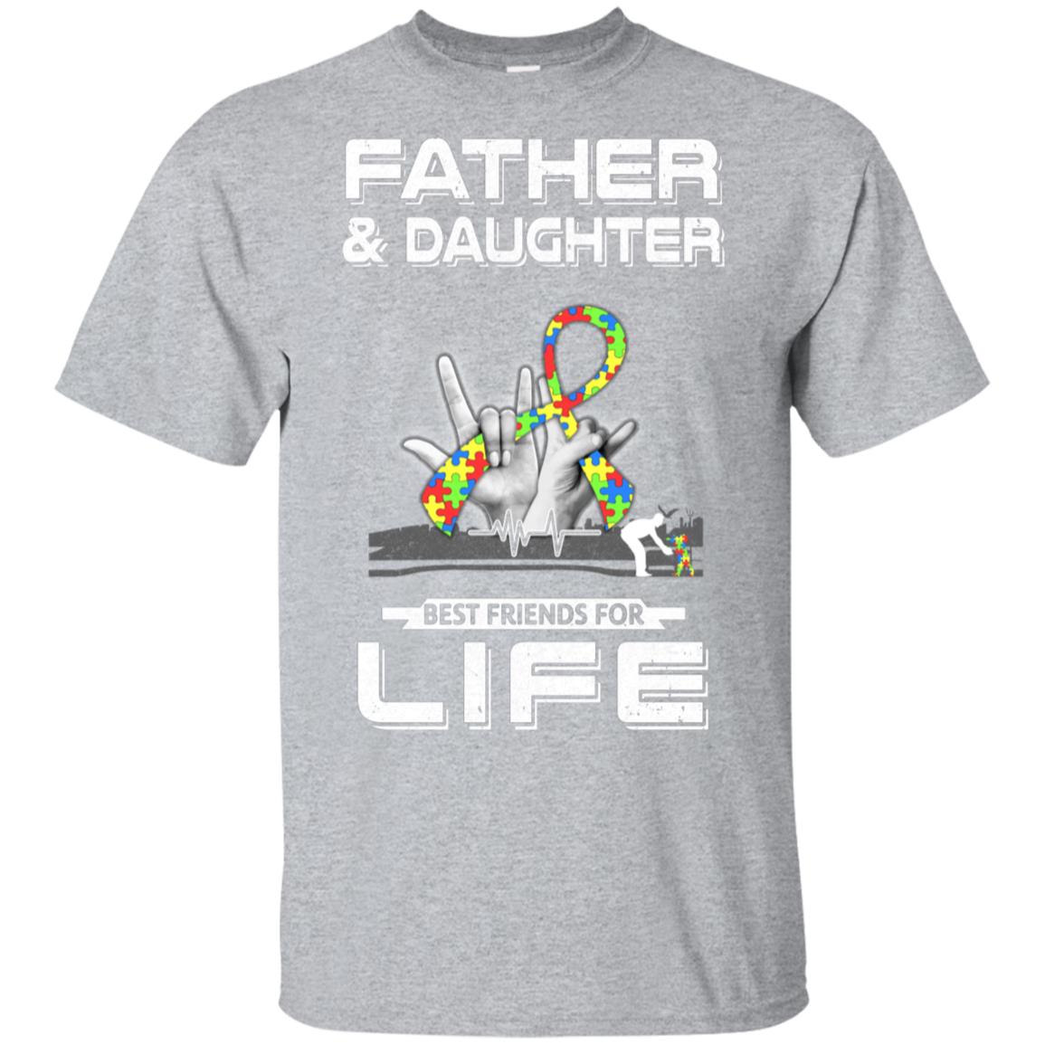Father And Daughter Best Friends For Life Autism Awareness T-Shirt & Hoodie | Teecentury.com