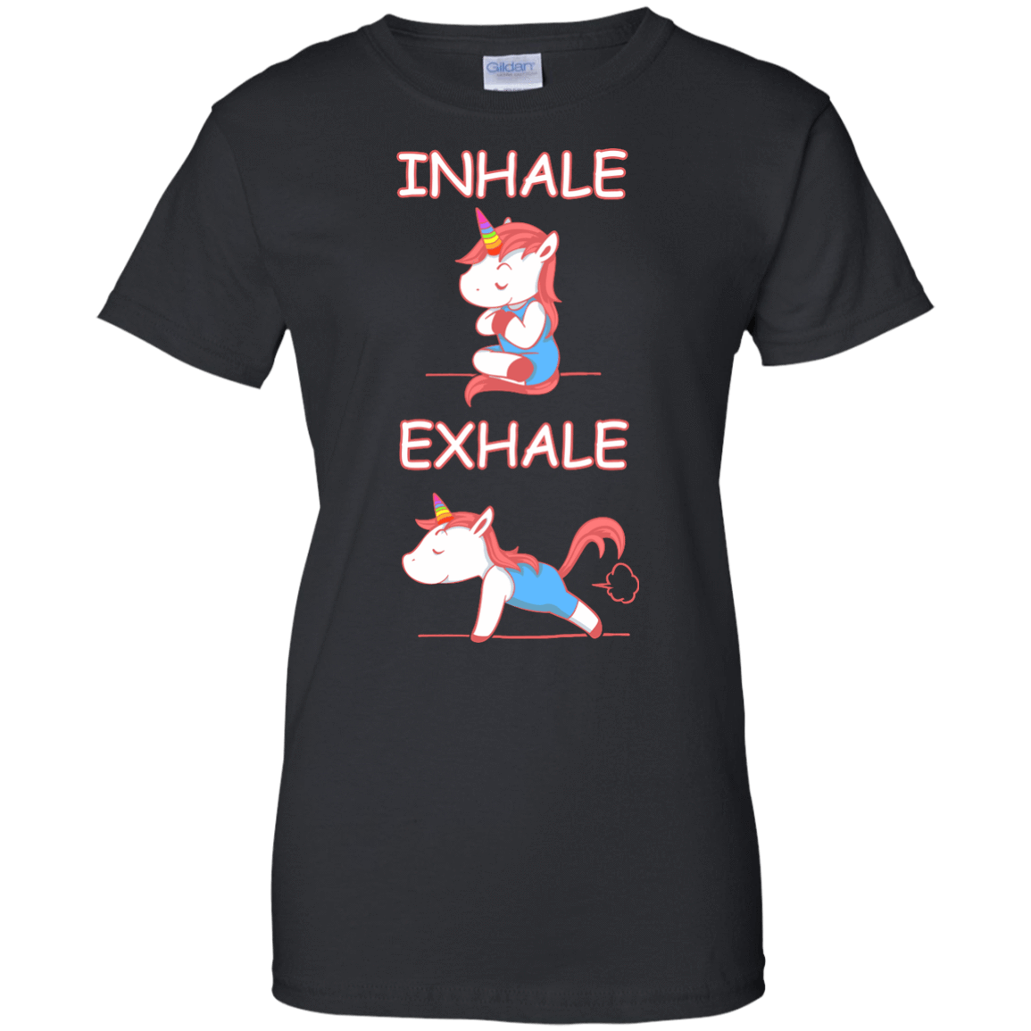 Yoga Unicorn Inhale Exhale T-Shirt & Hoodie | Teecentury.com