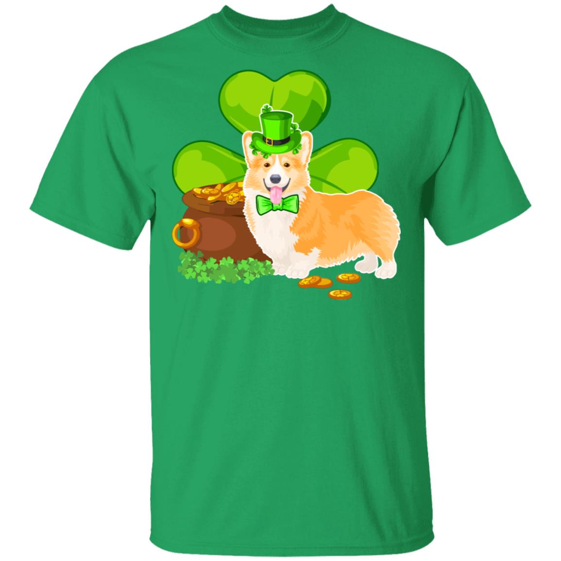 Corgi St Patrick's Day Irish Dog Lover Funny Gifts T-Shirt & Hoodie | Teecentury.com