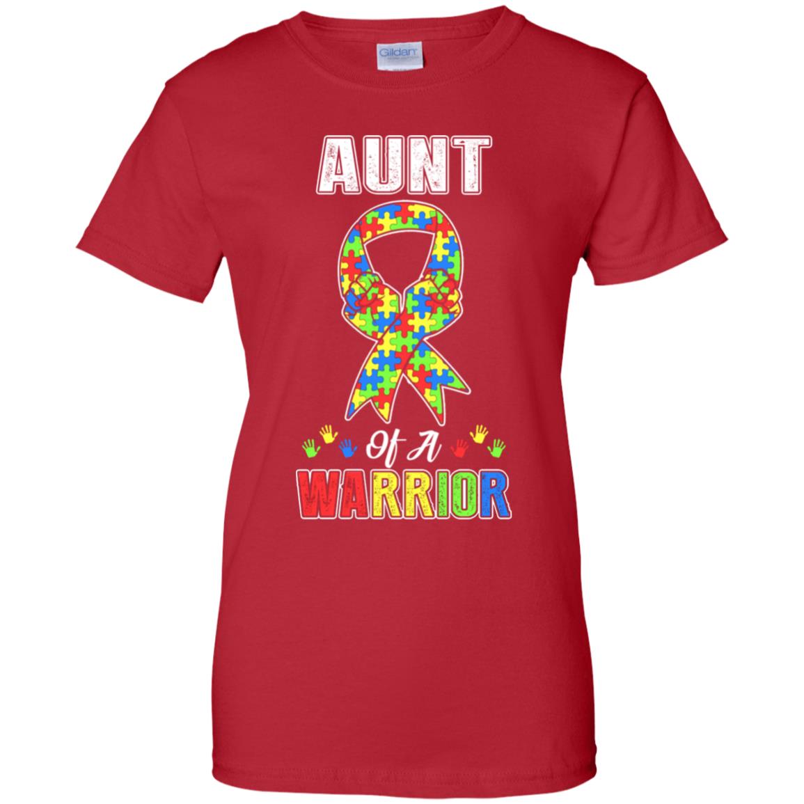 Aunt Of A Warrior Support Autism Awareness Gift T-Shirt & Hoodie | Teecentury.com