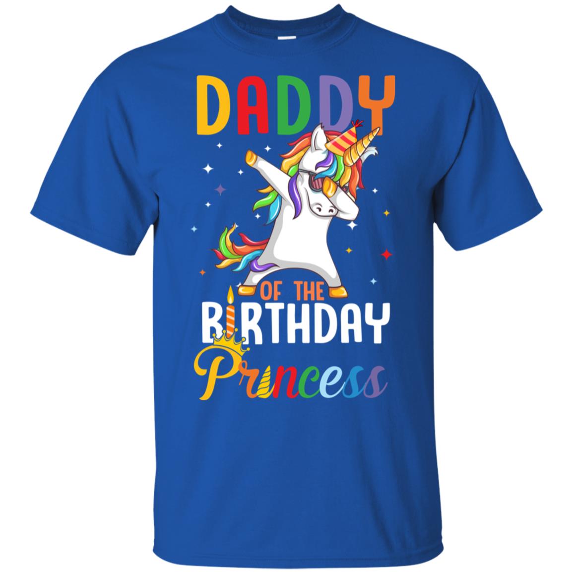Daddy Of The Birthday Girl Dabbing Unicorn Party T-Shirt & Hoodie | Teecentury.com