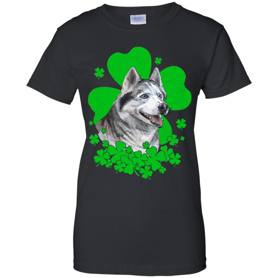 Siberian Husky St. Patrick's Day Clovers T-Shirt & Hoodie | Teecentury.com
