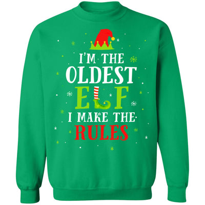 I'm The Oldest Elf Family Matching Funny Christmas Gift T-Shirt & Sweatshirt | Teecentury.com