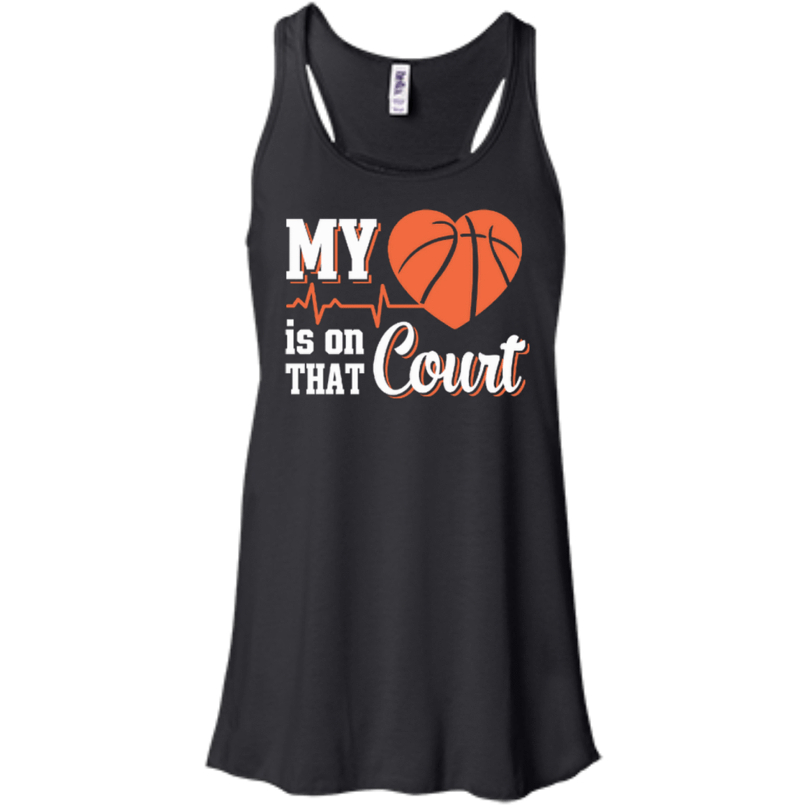 My Heart Is On That Court Basketball T-Shirt & Hoodie | Teecentury.com